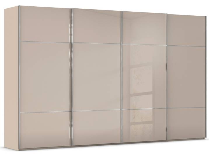 rauch Kleiderschrank Schrank Garderobe Schlafzimmerschrank SCALE-TRIO edle dreigeteilte Front mit 2 Zierleisten Glasfront MADE IN GERMANY