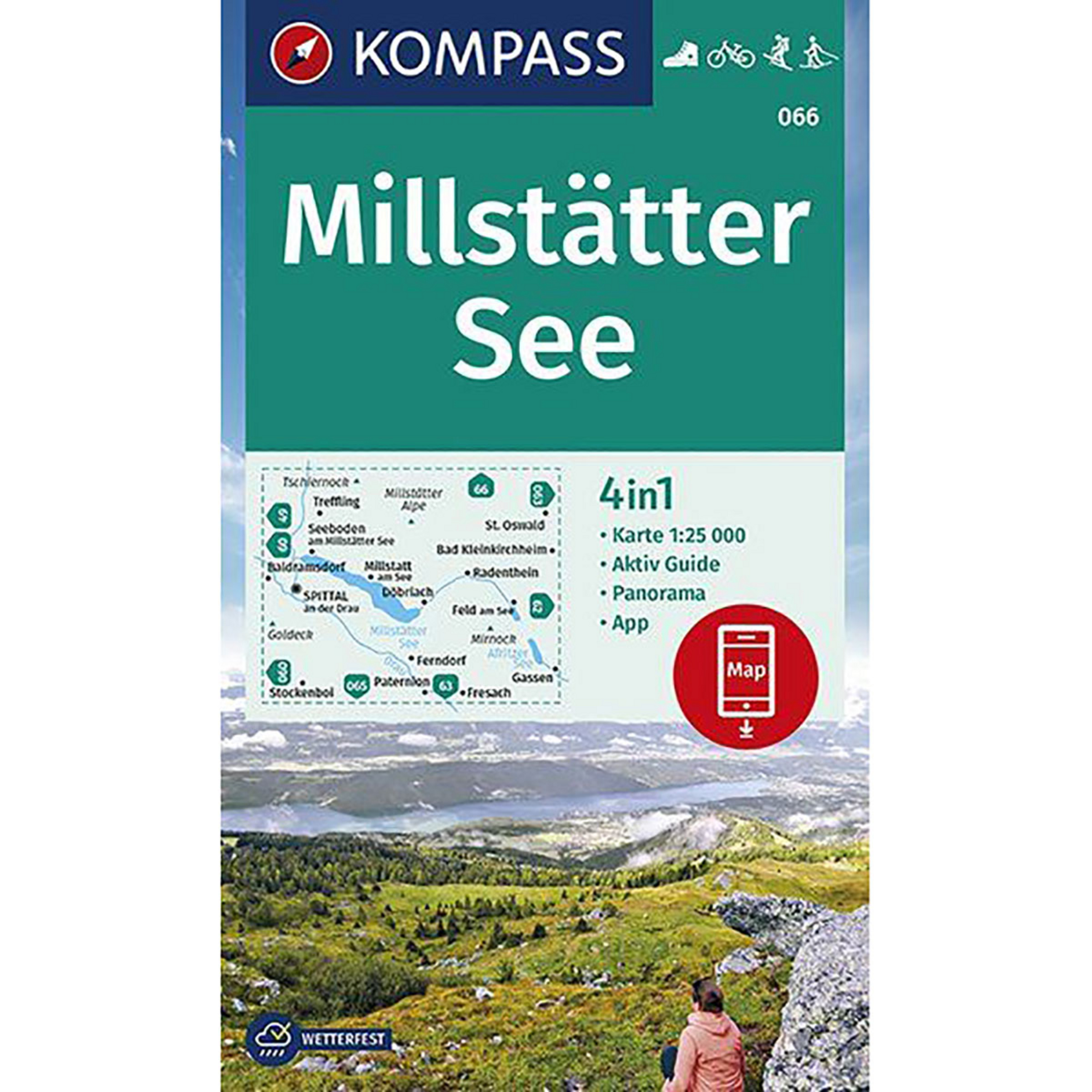 Kompass Verlag WK 066 Millstätter See Topografische Karten
