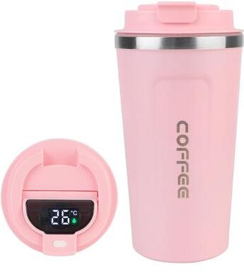 Uplift Essentials Thermo Cafe Coffee Mug Stainless Steel Leak Proof Travel Cup 510ml Pink Digit