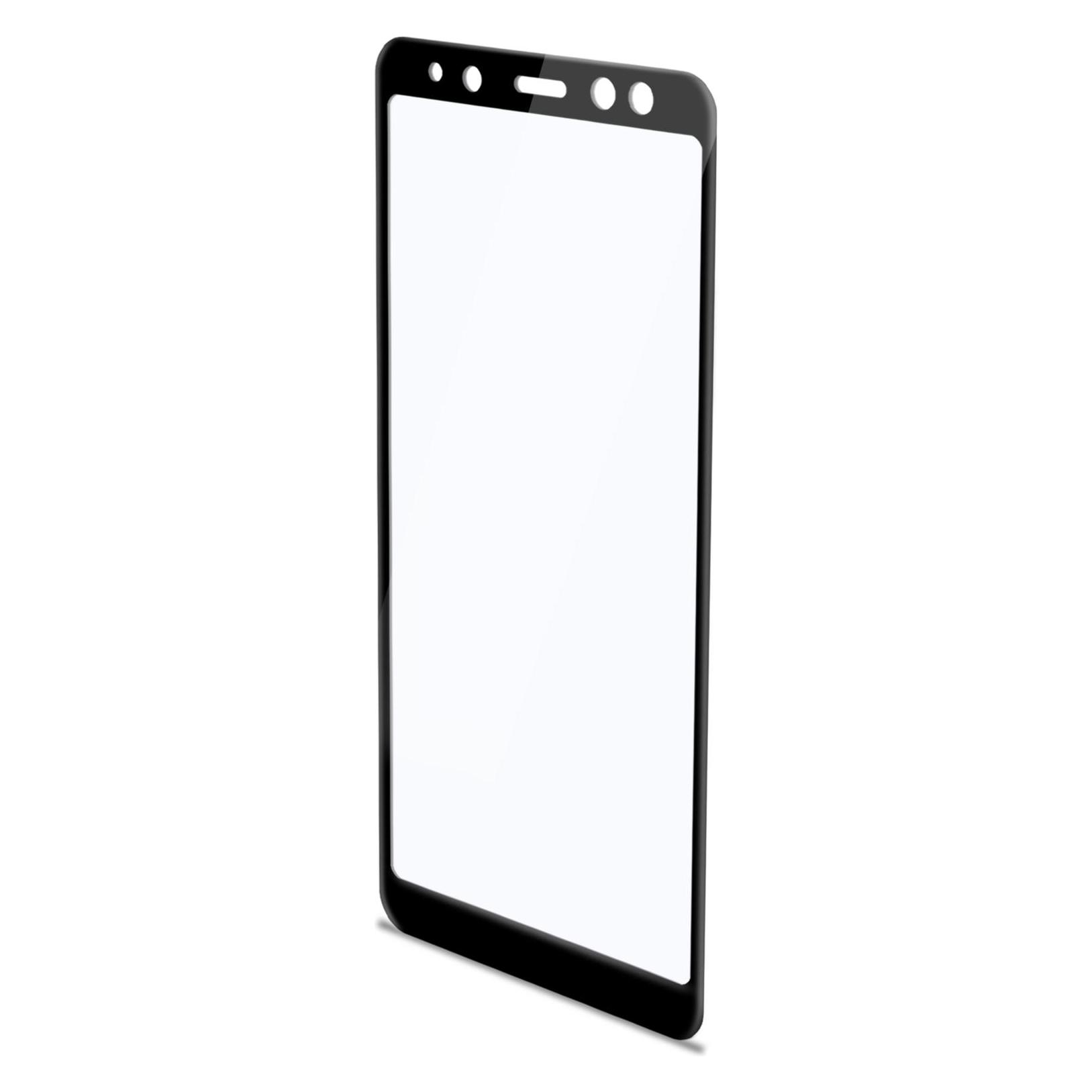 Celly 3D Glas Klar Samsung Bildschirmschutzfolie 1 Stück (1 Stk., Samsung Galaxy A8 (2018)) (3DGLASS707BK)