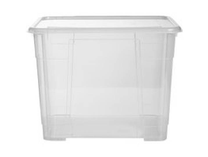 W5 Boîte de rangement en plastique avec couvercle, 60 L