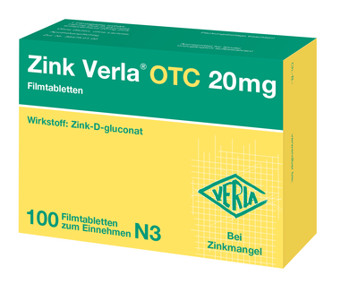 Verla-Pharm Arzneimittel GmbH & Co. KG ZINK VERLA OTC 20 mg Filmtabletten 100 St 03000549
