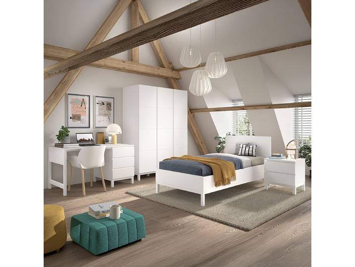 Kinderzimmerset 4-tlg Schreibtisch 149cm Weiß