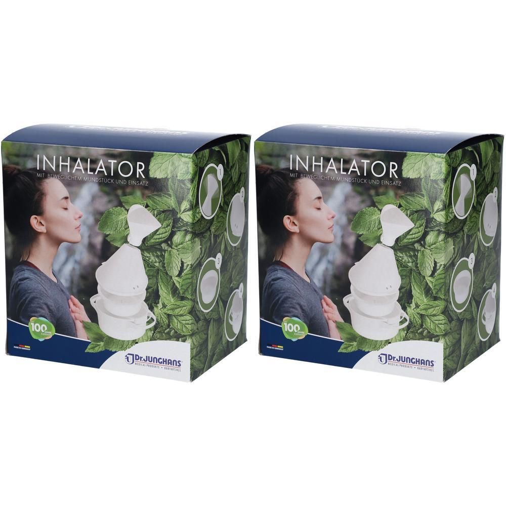 Inhalator Kunststoff doppelwandig bewegl.Mundstück 2x 2x1 St Inhalat