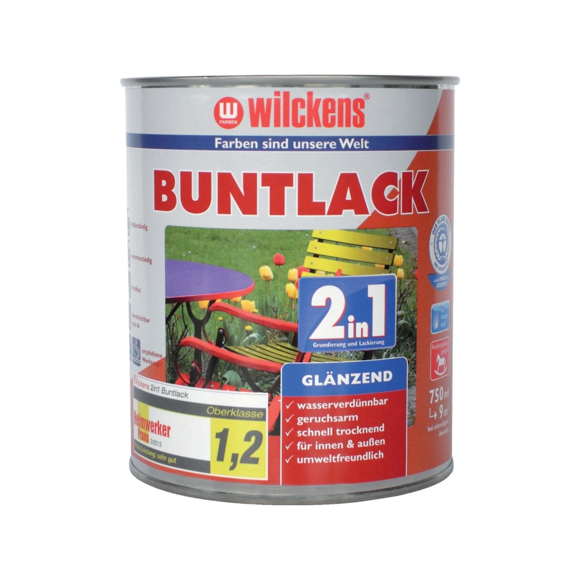 wilckens Buntlack 2in1, 750 ml glänz., reinweiß RAL9010 (10491000050)