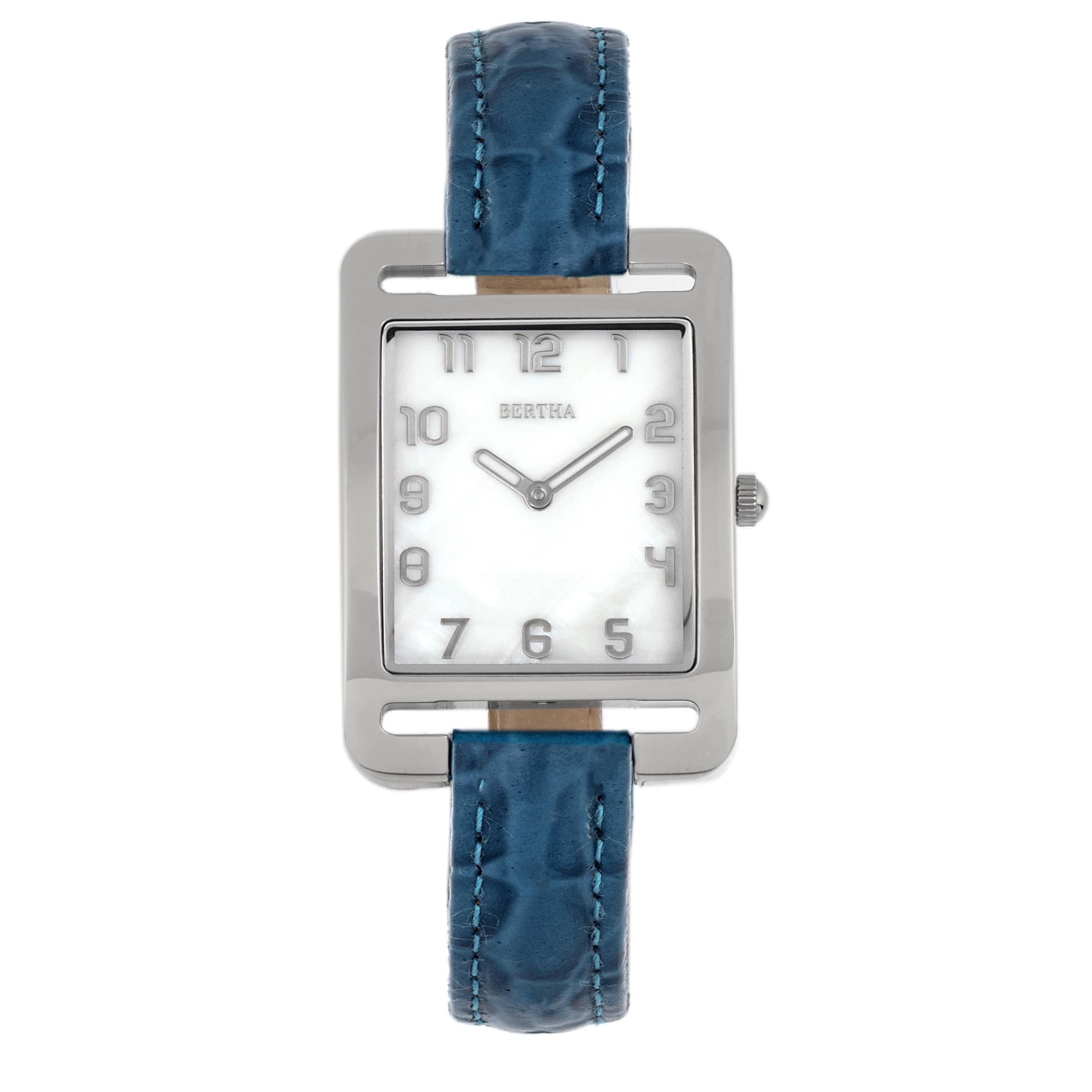 Bertha Marisol Zwitsers MOP horloge met leren band