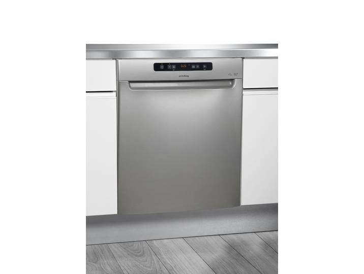 PRIVILEG Unterbaugeschirrspüler POU ECO D541 S , Energieeffizienz: C, silber (edelstahlfarben), B:60cm H:82cm T:59cm, Geschirrspüler, Fast&Clean 28 Min. – das effektive Reinigungsprogramm unter 28 Minuten, Unterbaugeschirrspüler