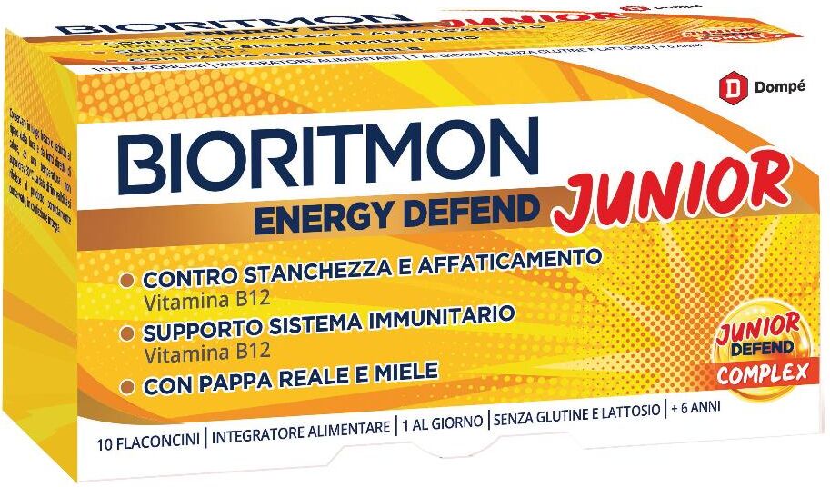 DOMPE' FARMACEUTICI SpA Bioritmon Energy Defend Junior, 10 flaconcini