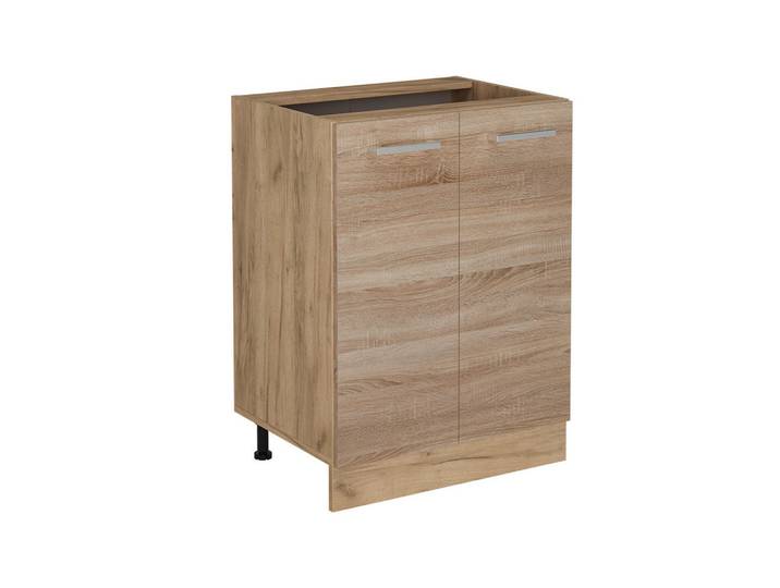 Vicco Küchenunterschrank R-Line Sonoma 60 cm ohne Arbeitsplatte, Sonoma Eiche, Eichefarben, 1 Fächer, Rechteckig, 60x81.6x46 cm, Küchen, Küchenmöbel, Küchenschränke, Küchenunterschränke