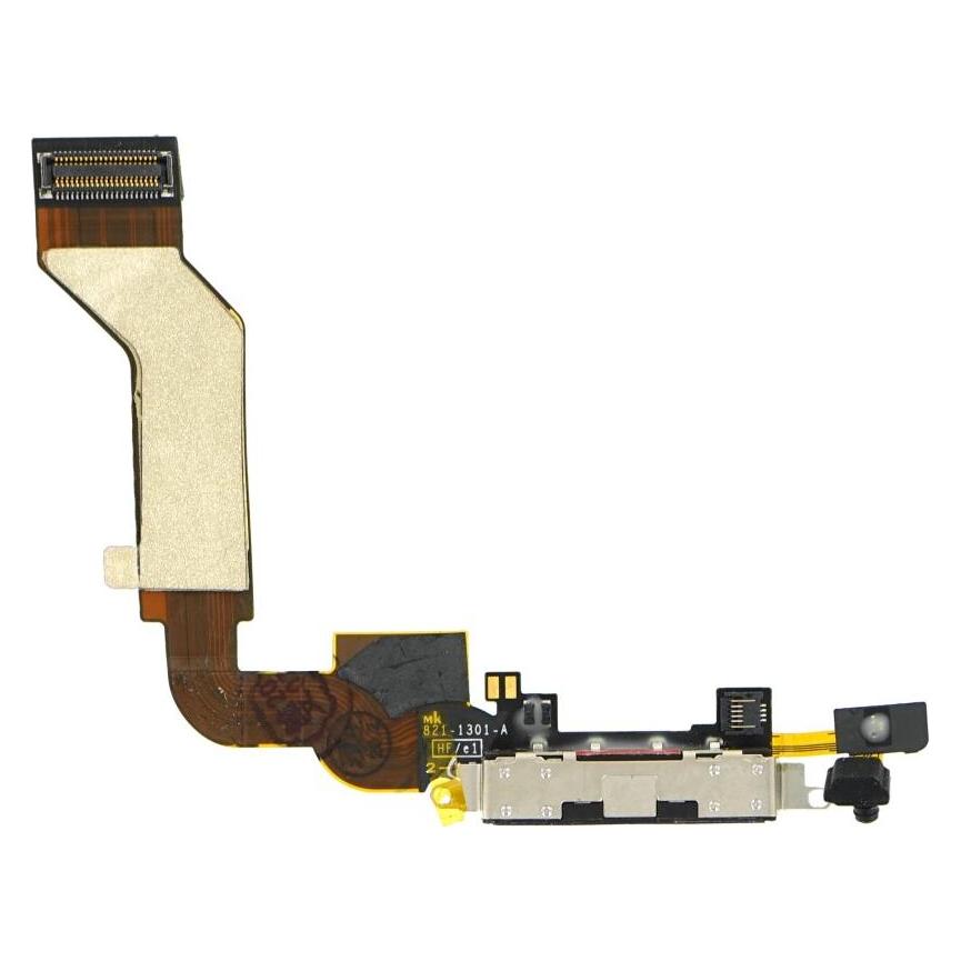 OEM System Connector + FlexCable iPhone 4s schwarz (Modul, Apple iPhone 4s) (25441149)