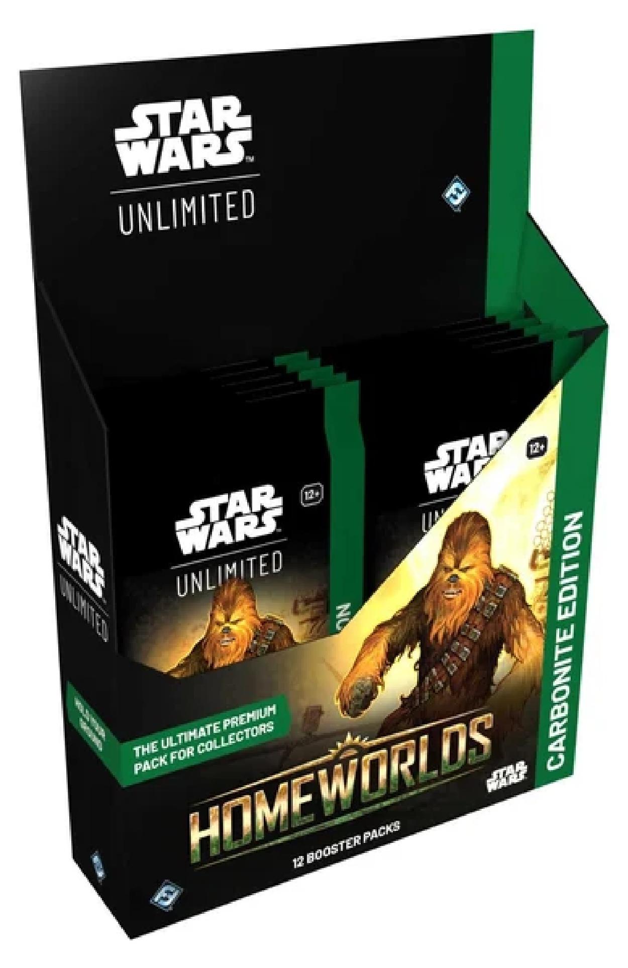 Star Wars Unlimited - Homeworlds Carbonite Booster Display (Englisch)