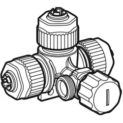 Geberit Wasseranschl. PEX, zu UP-SPK Sigma 241879001 mit integriertem Eckventil