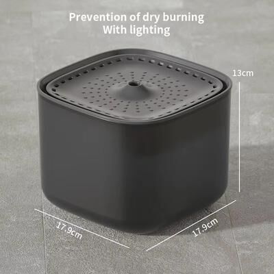 Inspired Finds 3L Smart Pet Water Fountain Automatic USB Cat Water Dispenser With Quiet Circulating Filter & Motion Sensor black Upgrade