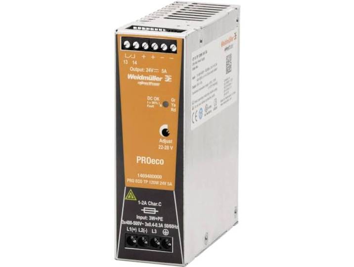 WEIDMULLER 1469480000 – Alimentation Électrique Pro ECO 120 W 24 V 5 a