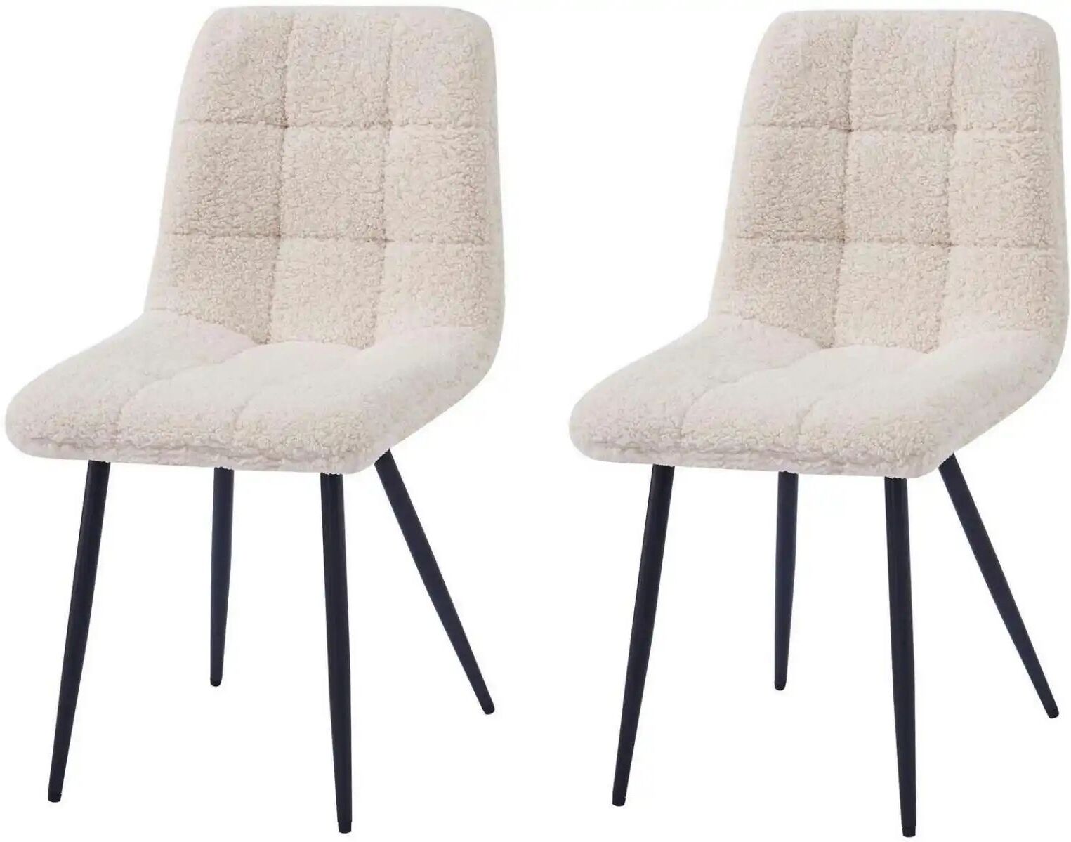 Höffner Stuhl 2er-Set  Bjorn ¦ weiß ¦ Maße (cm): B: 45 H: 85