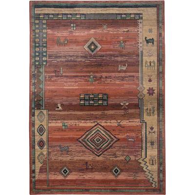 Teppich THEKO "Gabiro 002", orange (terra), B:68cm H:10mm L:135cm, Kunstfaser, Teppiche, Teppich, Orient-Optik, ideal im Wohnzimmer & Schlafzimmer