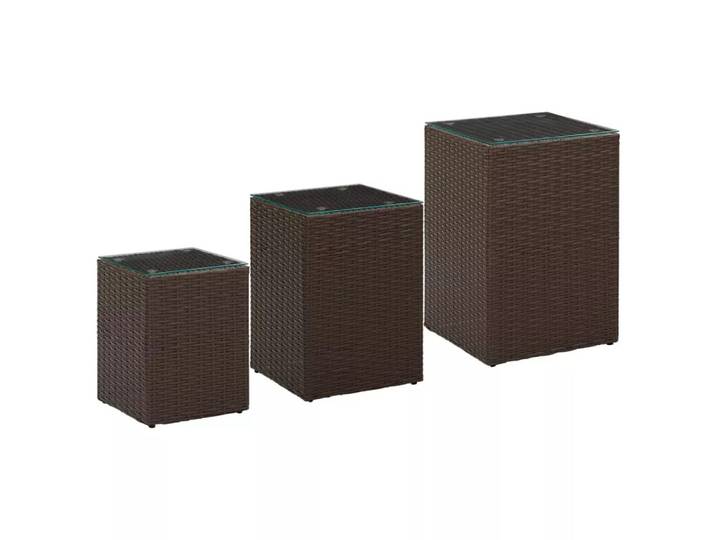 VidaXL - Couchtisch poly-rattan, One Size, Braun