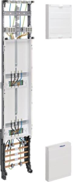 Hager Complete installatieplaat 2P universeel type ZH53Q3N, Hoogte: 1350 mm