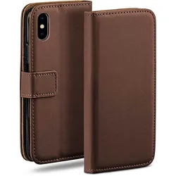 moex Book Case für iPhone XS Klapphülle mit Kartenfach