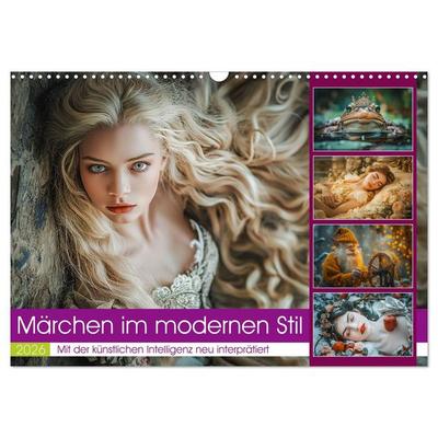 Märchen im modernen Stil (Wandkalender 2026 DIN A3 quer), CALVENDO Monatskalender