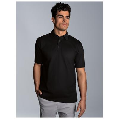 Poloshirt TRIGEMA "TRIGEMA Business-Poloshirt", Herren, Gr. XL, schwarz, Piqué, 100% Baumwolle, Basic, lang, ohne Ausschnitt, Shirts