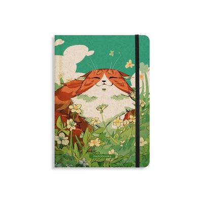 Notizbuch A5 punktiert aus Süßgraspapier mit Graspapier-Cover – Nari – Farbe: Sky Blue – matabooks