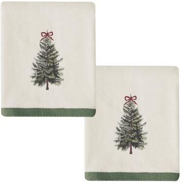 Avanti Linens Avanti Snowy Pines 2-Pack Hand Towel Set