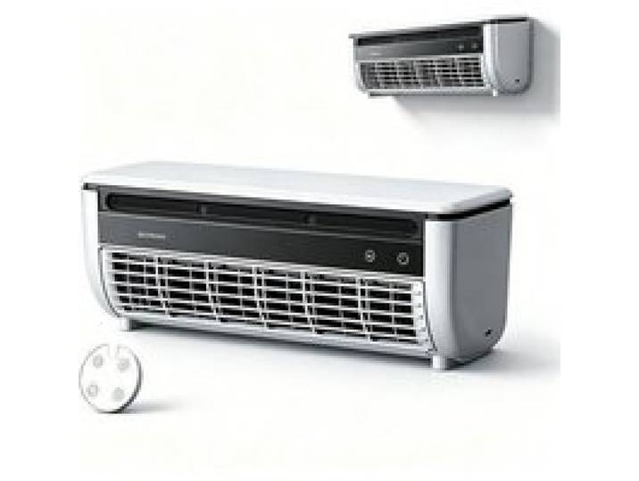 Ventilateur portable - Mini Ventilateur mural - 6000mAh - Flux dair humidifié/Rafraîchissement ciblé - 3 Vitesses - Maison- Blanc