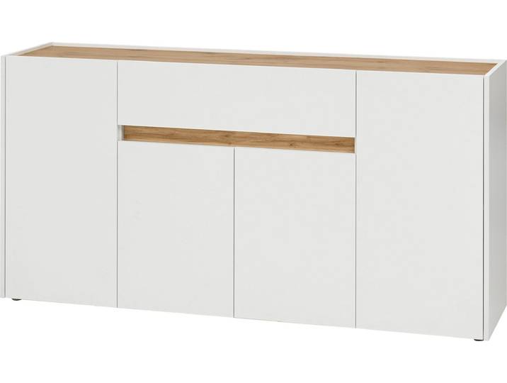 Sideboard HOME AFFAIRE City/Giron , weiss (weiß), B:170cm H:84cm T:40cm, Sideboards, Sideboard, Breite ca. 170 cm