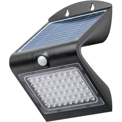 Goobay, Gartenbeleuchtung, LED-Solar-Wandleuchte mit Bewegungsmelder, 4 W, schwarz (500 lm, IP65)