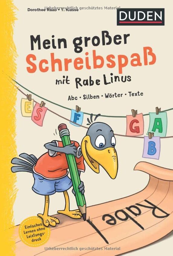 Dorothee Raab - Mein großer Schreibspaß mit Rabe Linus - 1. Klasse: Abc, Silben, Wörter, Texte (Mein großer Lernspaß mit Rabe Linus) - Preis vom 18.10.2026 15:28:09 h