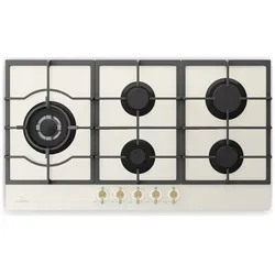 Klarstein Victoria Chef Edition 5-Zonen Gaskochfeld Creme