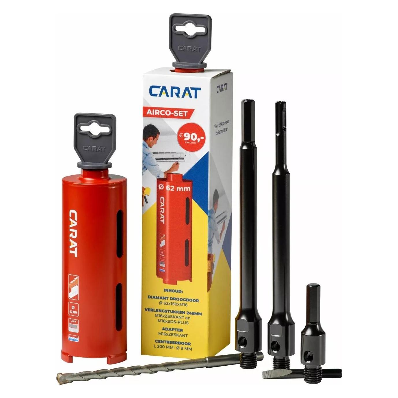 Carat HTE0620A23 Dry Bohrer Airco Set - 62 x 150 x M16 (44986144)