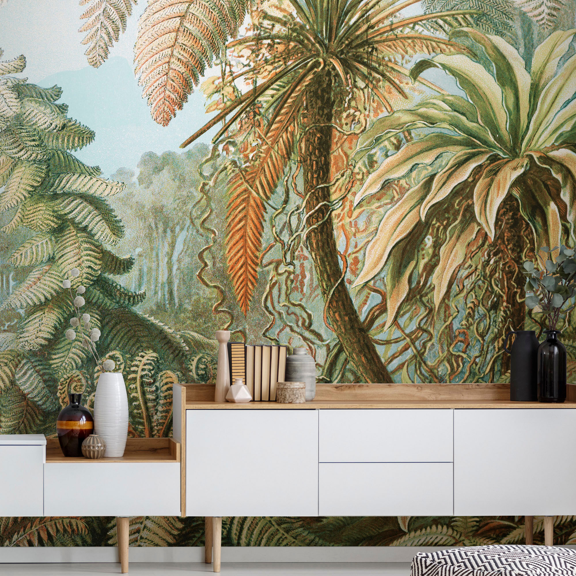 Vliestapete ART FOR THE HOME "Fototapete Jungle", bunt, B:2m L:2,8m, Vlies, Tapeten