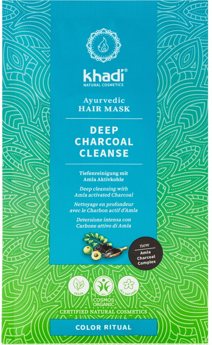 50g khadi Color Ritual Ayurvedic Hair Mask Deep Charcoal Cleanse