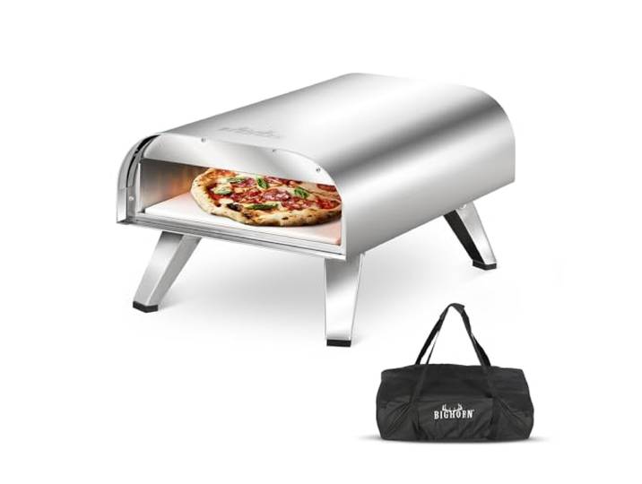 BIGHORN Four à pizza au gaz portable\,pieds pliable;four à pizza portable