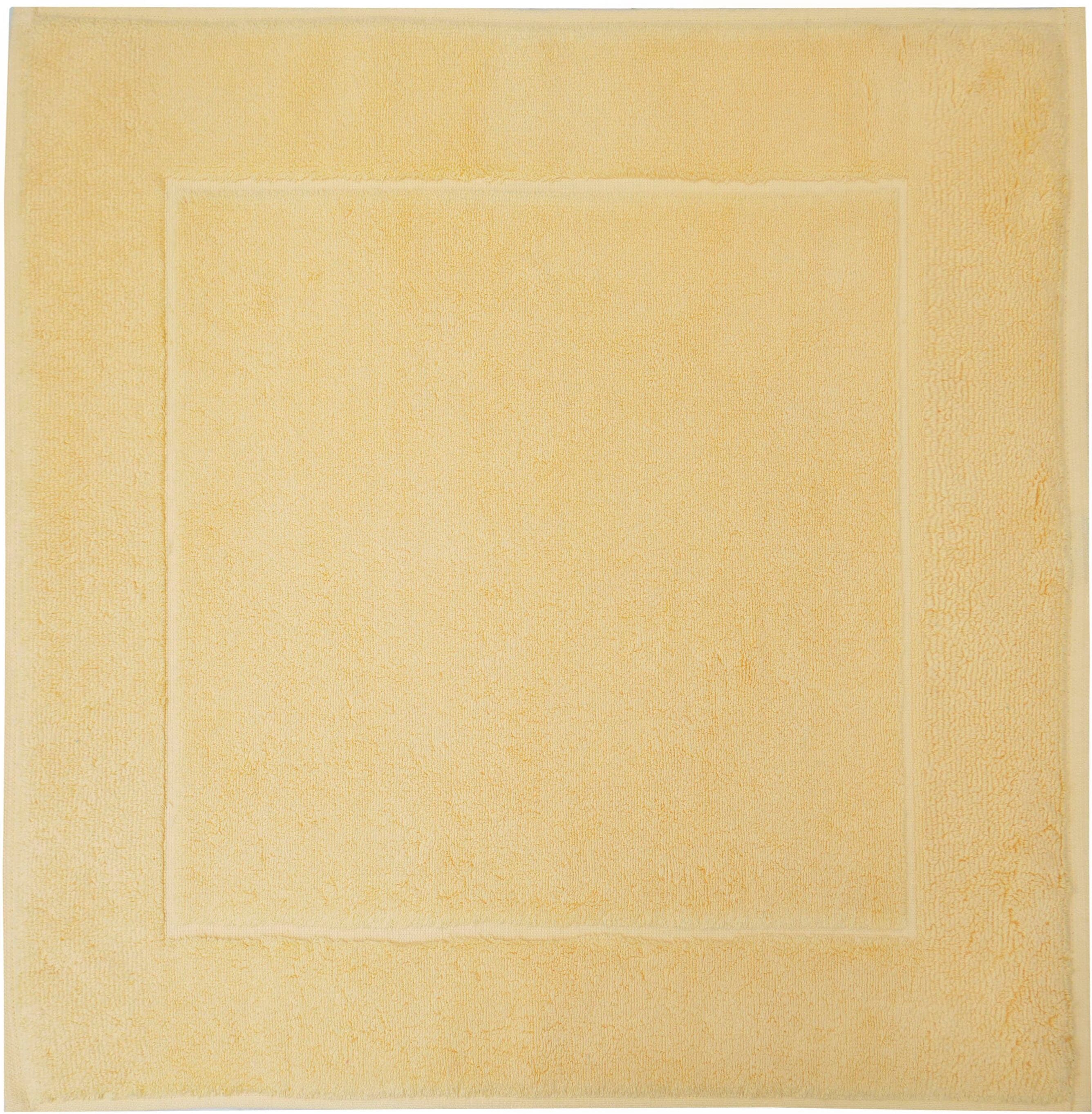 Badematte FRAMSOHN FROTTIER "Uni Basic Hotelmatte" Gr. 3, gelb (lemon), H:11mm, Baumwolle, Badematten, Badematte, große Farbpalette, Hergestellt in Österreich, Badezimmerteppich