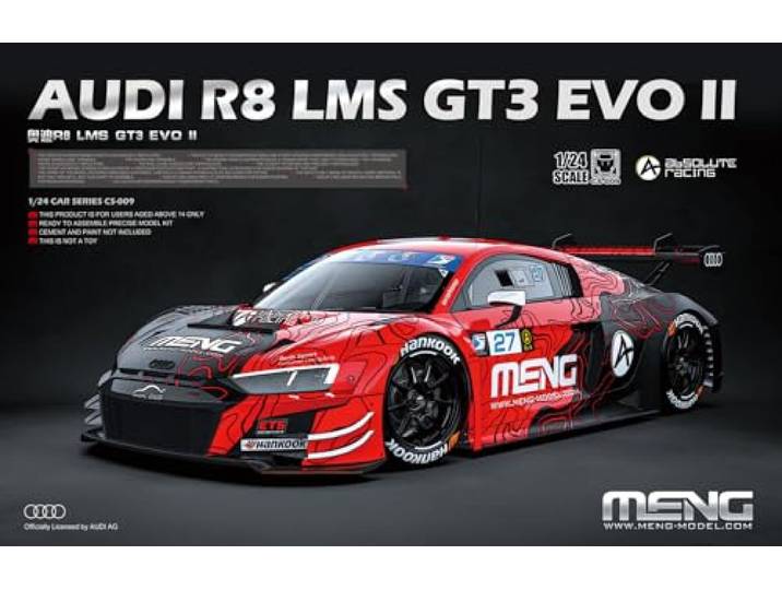 Meng - 1/24 Audi R8 LMS GT3 EVO II - Plastic Modelbouw - Schaal: 1:24