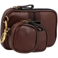 Fossil Reiseetui Leder Set 3tlg., Necessaire, Braun