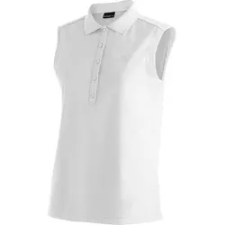 MAIER SPORTS Damen Polo Ulrike Sleeveless, Größe 44 in Weiß Weiß