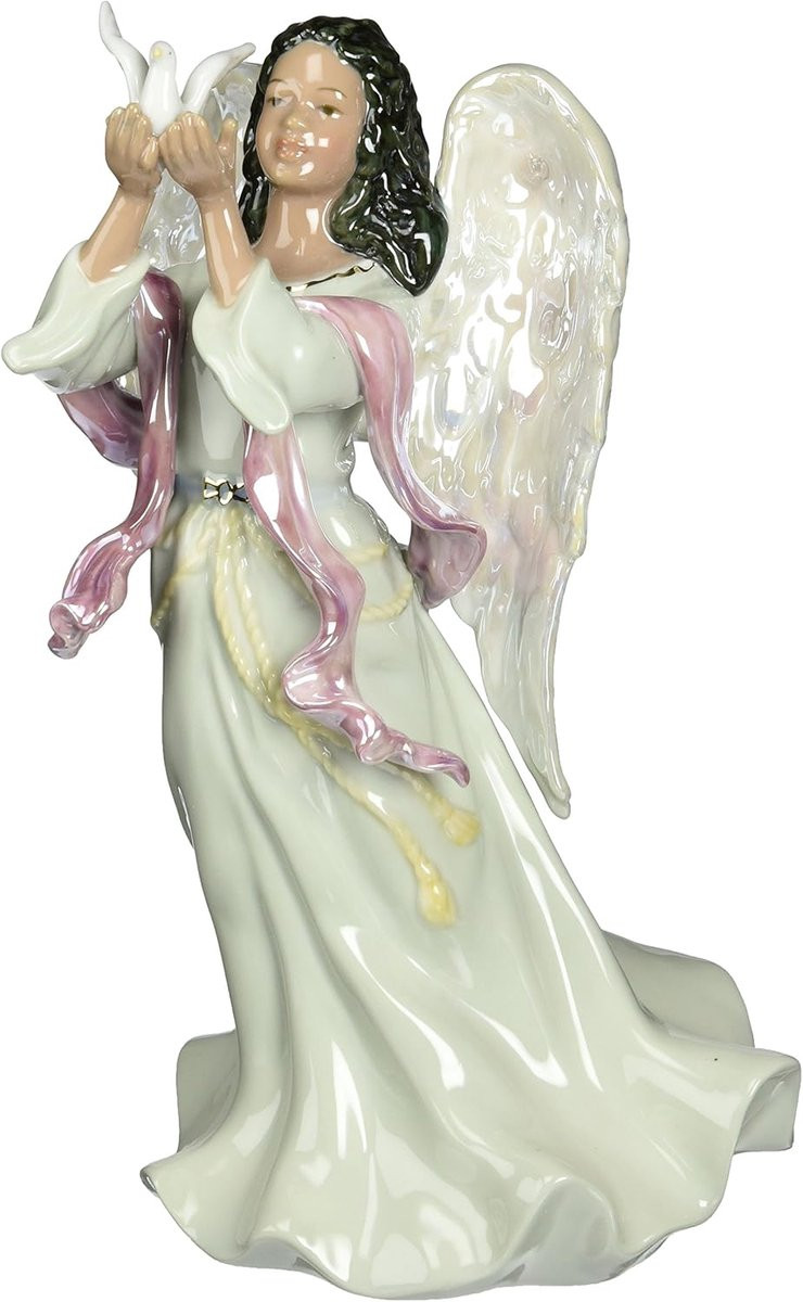 Abstract Porseleinen Engel Beeld Muziek Figurine 23 cm