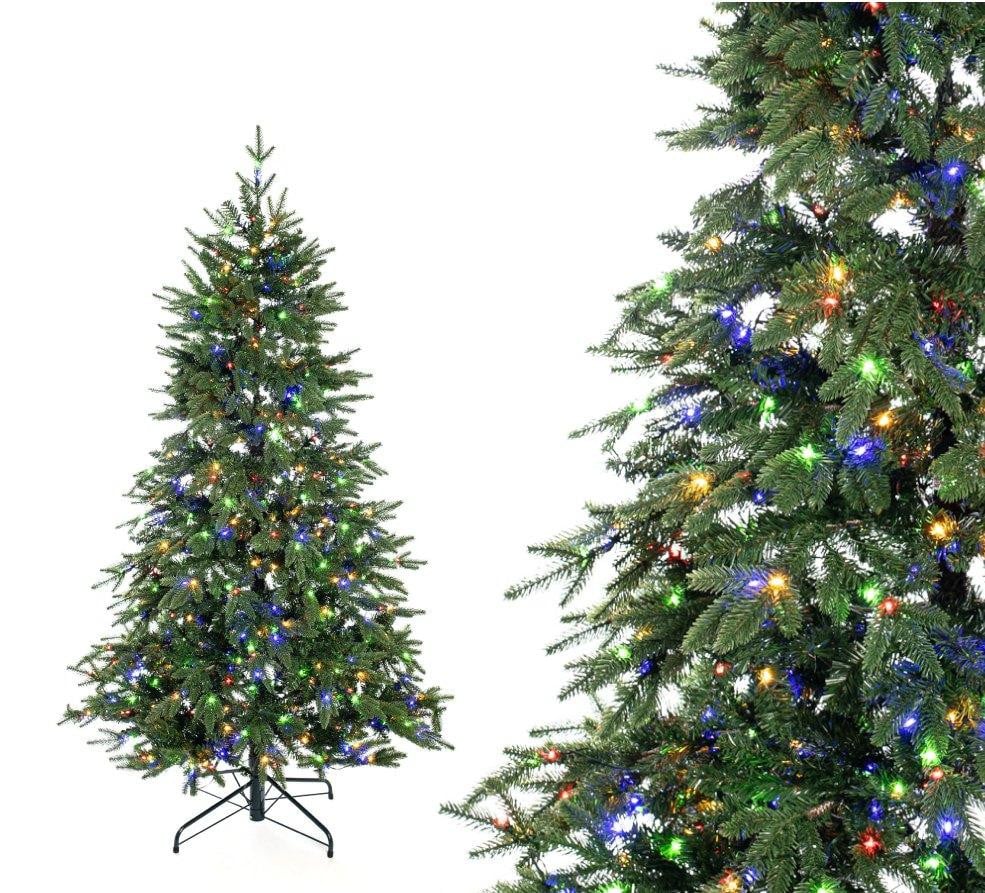 Evergreen kunstkerstboom Sherwood spar met LED-verlichting, groen, 180 cm