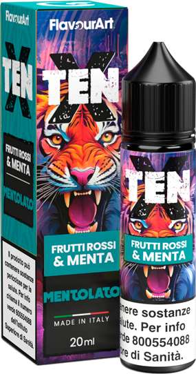 Flavourart Frutti Rossi E Menta Tenx Liquido Shot 20ml