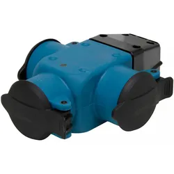 Kopp 183322203 Kupplung, 3-fach, wiederanschließbar, Farbe: blau  - 3 Stück