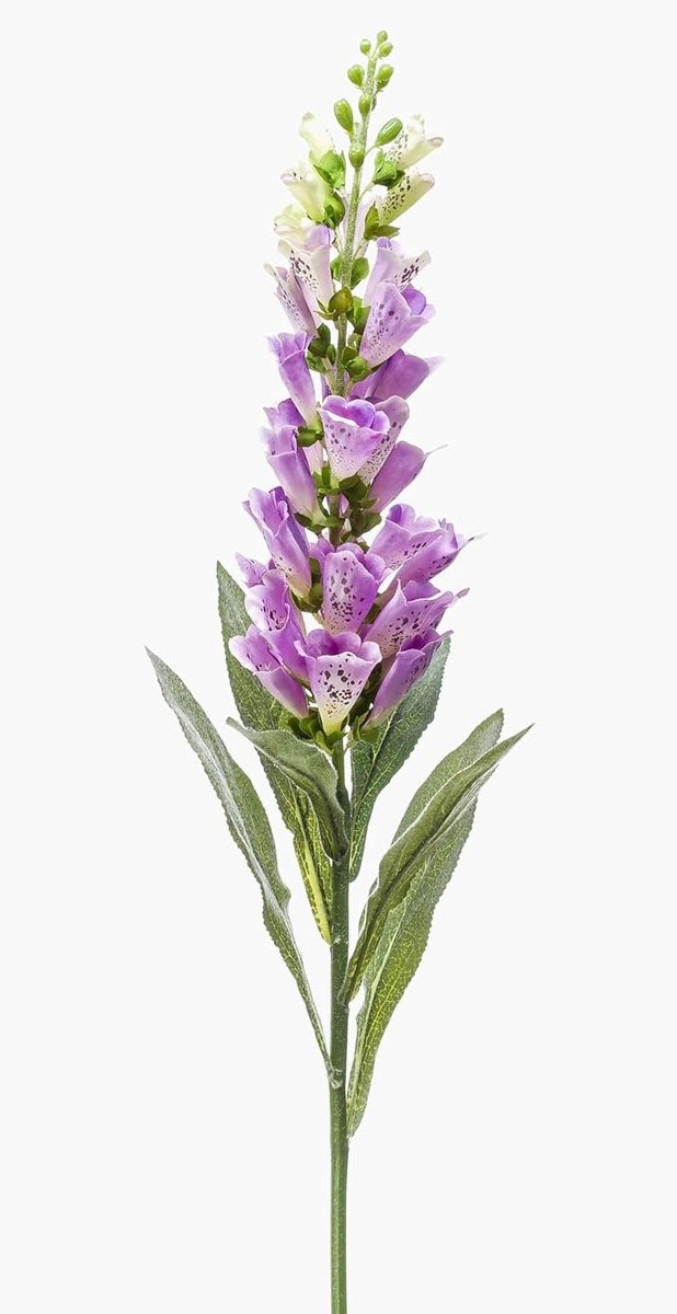 Paarse kunstbloem vingerhoedskruid van 90 cm voor decoratie