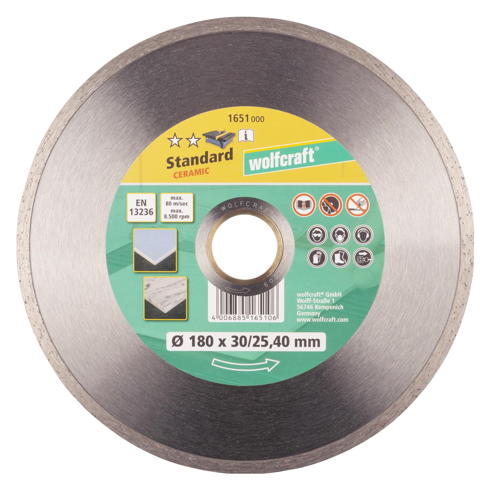 wolfcraft 1 Diamant-Trennsch. Stand.Ceramic ø180mm (1651000)
