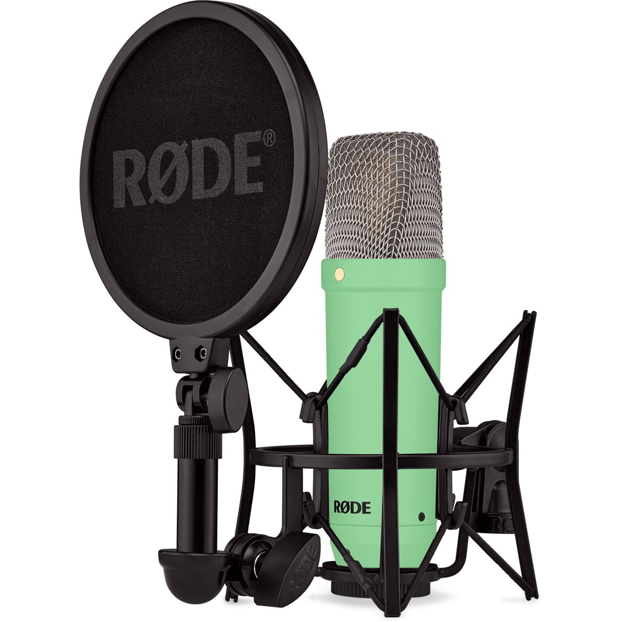 Rode Microphones NT1 Signature +XLR-Kabel+Desktop Studio Arm (hellgrün, Bundle)