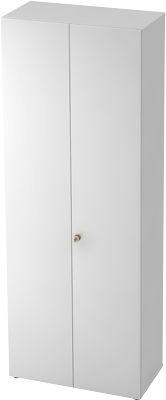 Aktenschrank TOPAS LINE, 6 Ordnerhöhen, B 800 mm, weiß/weiß