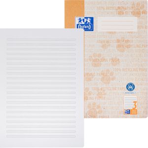 Oxford Schulheft 400159471, für 3. Klasse, A4, liniert, 16 Blatt, 90 g/m² Recyclingpapier, Lineatur 3