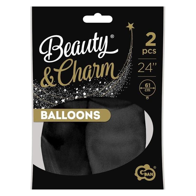 GoDan Beauty&Charm Luftballons, Pastellschwarz, 2 Stk (2x) (49002695)